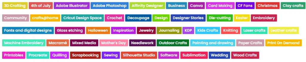 Creative Fabrica review - categories