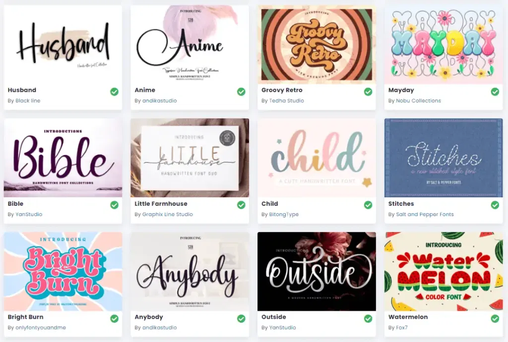 Creative Fabrica review - Fonts