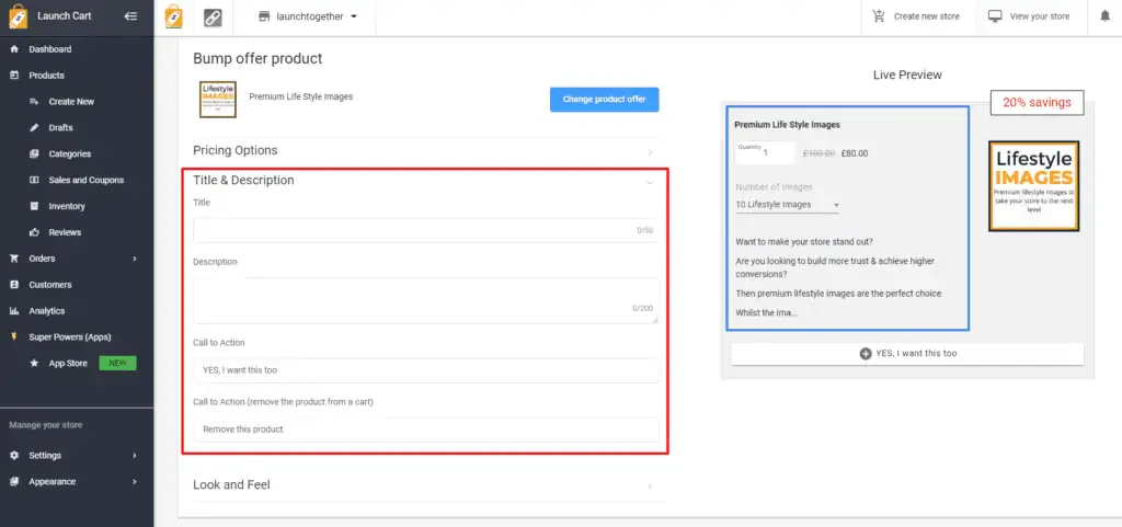 Order Bumps and Upsells - Description