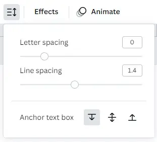 Canva Line Spacing Tool