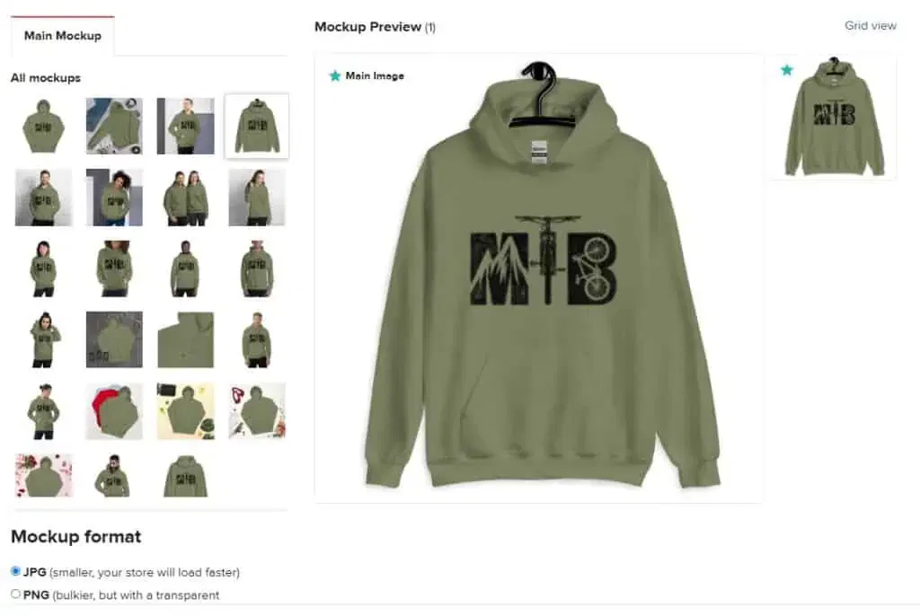 Printful Mockup Choice