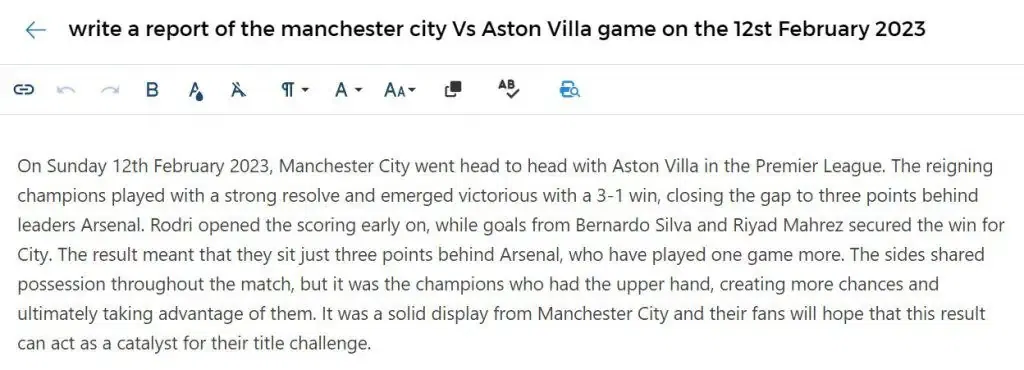 Katteb AI Review - Output