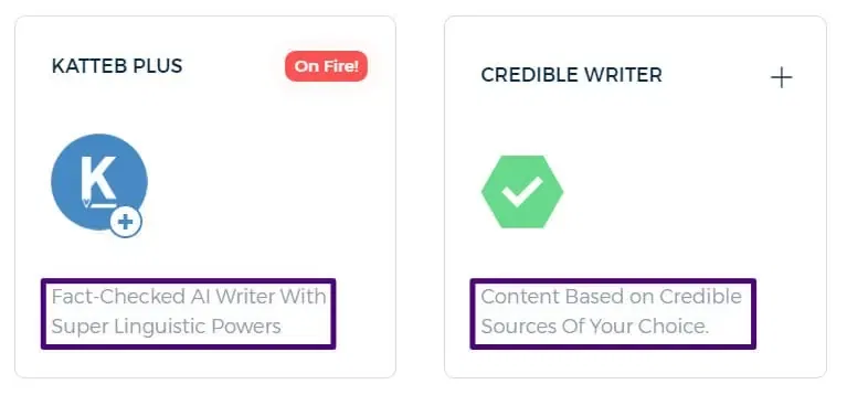 Katteb Fact Checking AI Templates