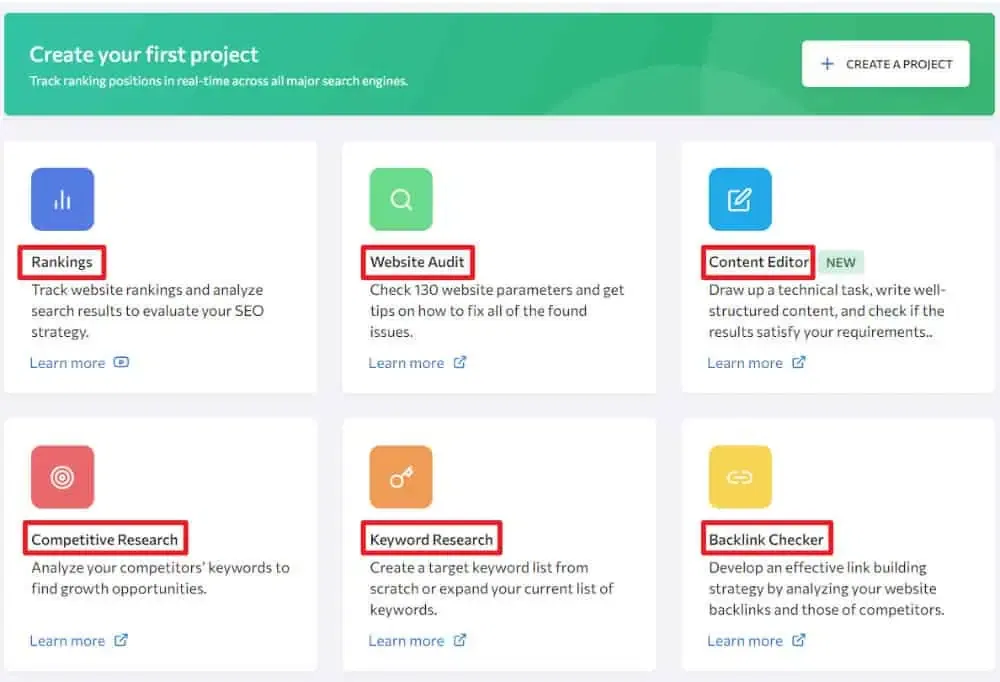 SE Ranking Functionality
