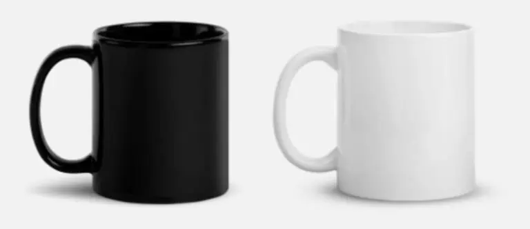 White and Black Mugs