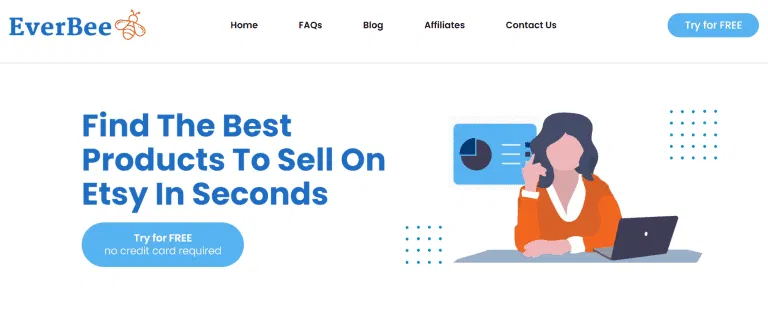 Everbee Homepage EverBee Review - Home Page