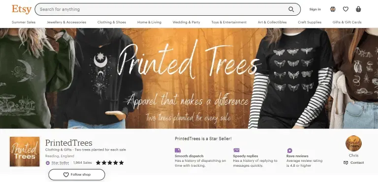 Etsy Shop Branding Example