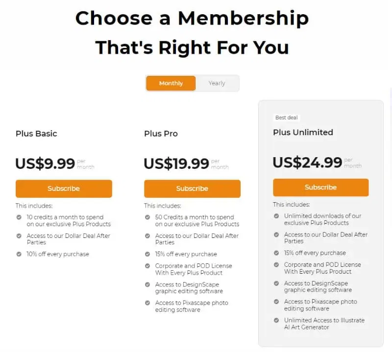 Design Bundles Pricing
