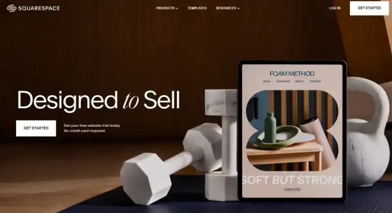 SquareSpace Homepage