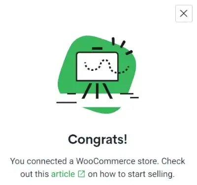 WooCommerce Printify connection confirmation