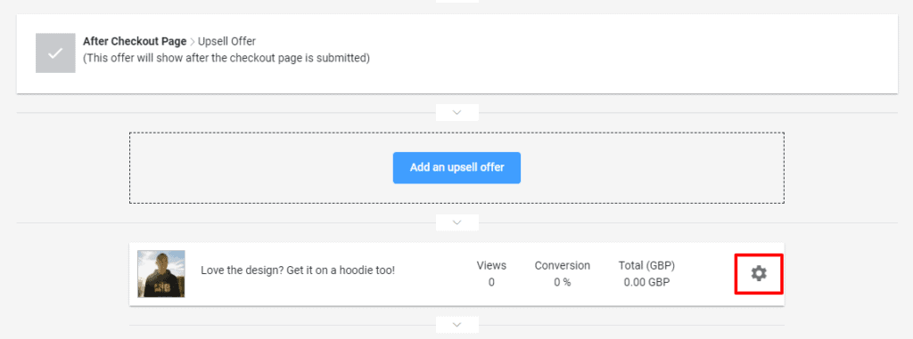 Order Bumps and Upsells - product selection