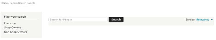 Etsy Shop Search