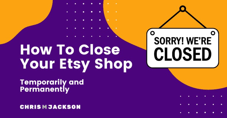How To Close Etsy Shop Title Image