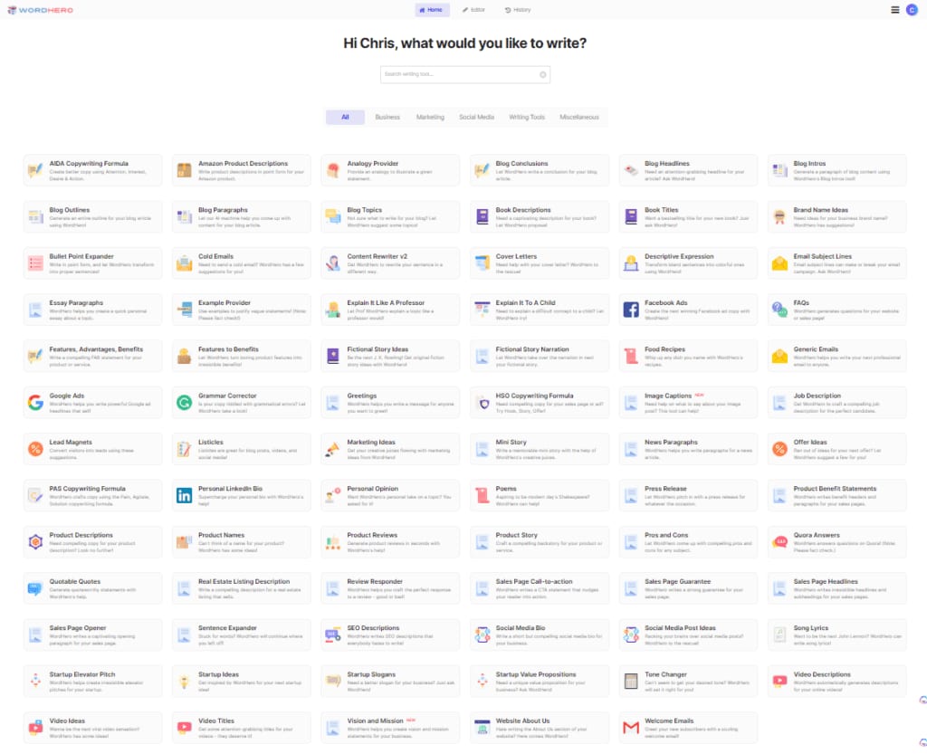 Etsy Tools - WordHero Templates