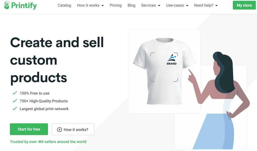 Printify Home Page