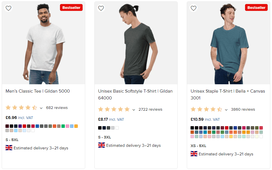Bella Canvas Vs Gildan - Printful Shirts