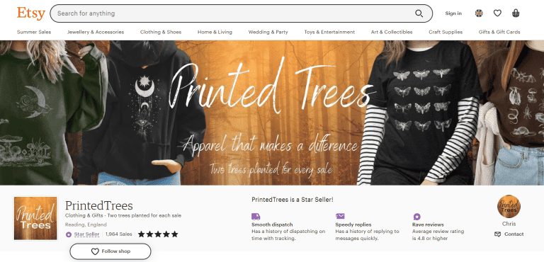Etsy Shop Branding Example