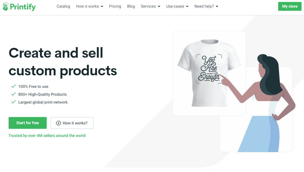 Printify Home Page