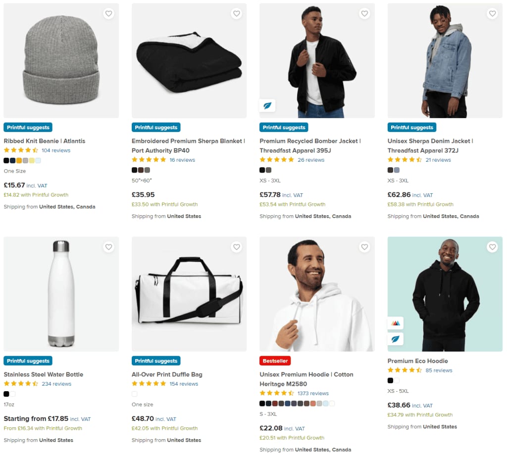 Printful Product Catalog