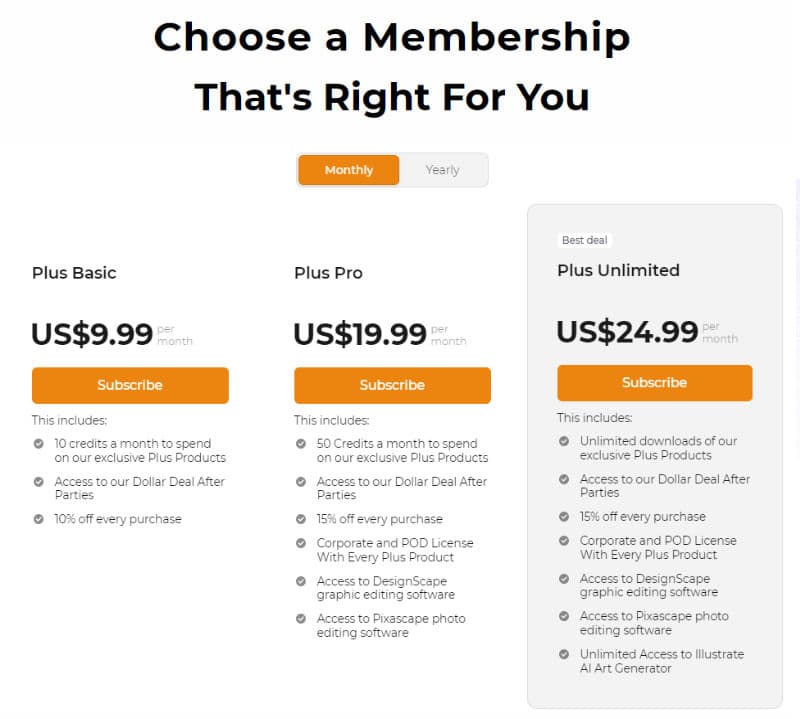 Design Bundles Pricing