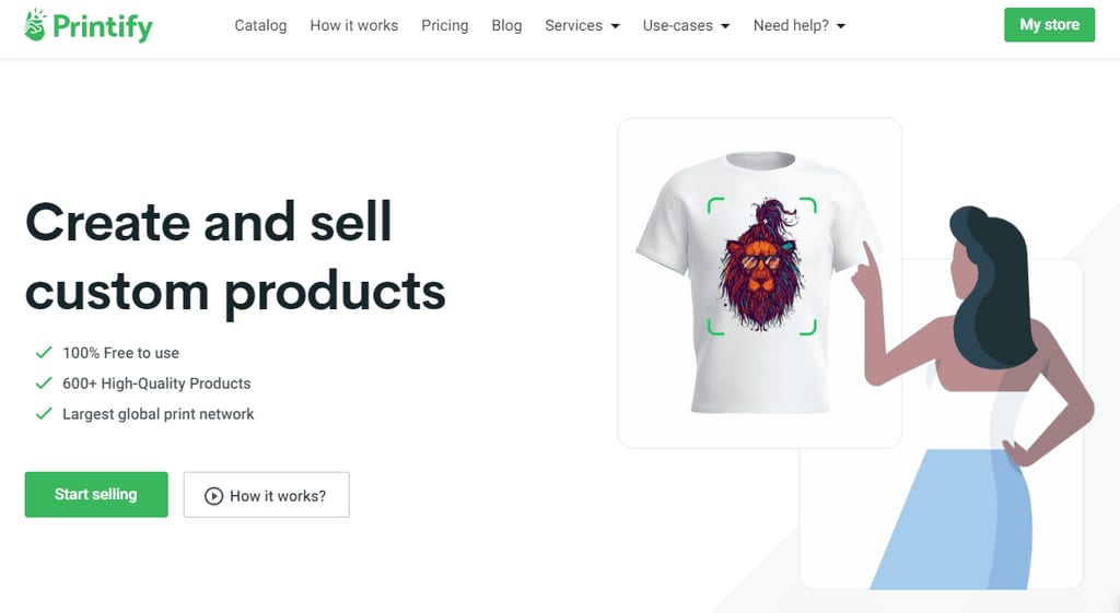 Printify Home Page