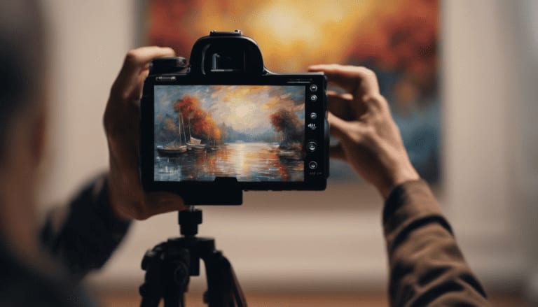 Photographing to digitize art