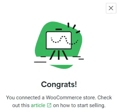 WooCommerce Printify connection confirmation